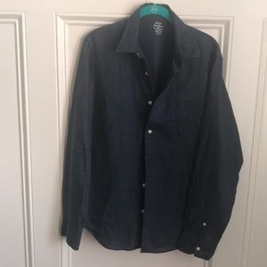 Men’s J Crew Slim Fit Button Down Linen Shirt M